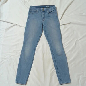 GAP 1969 True Skinny Jeans, Color Light Indigo Size 27